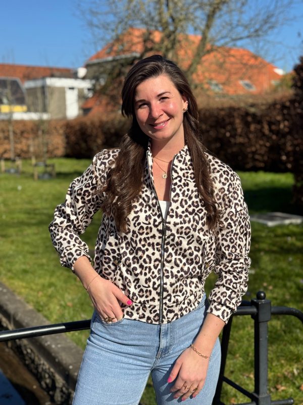 Bomberjasje Kate panterprint - Afbeelding 4