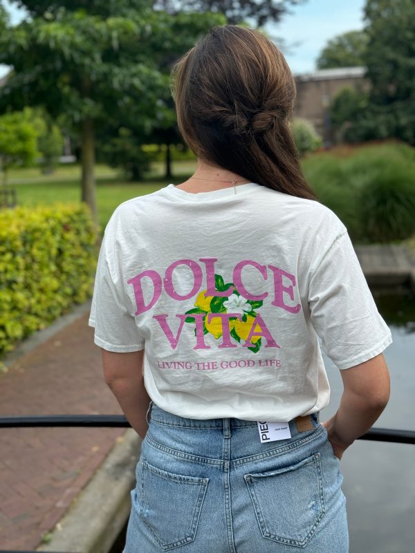 Shirtje Dolce Vita wit - Afbeelding 2
