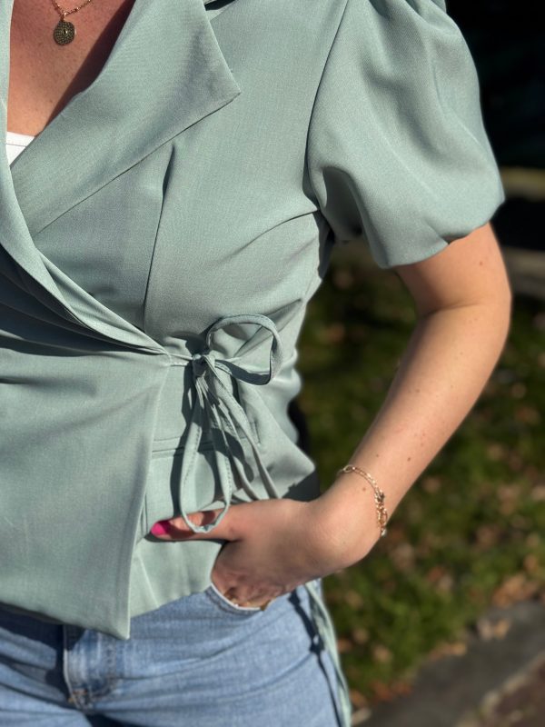 Blazer Britt mint groen - Afbeelding 4