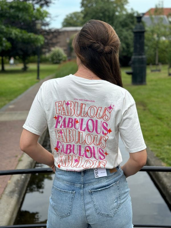 Shirtje Fabulous wit - Afbeelding 2