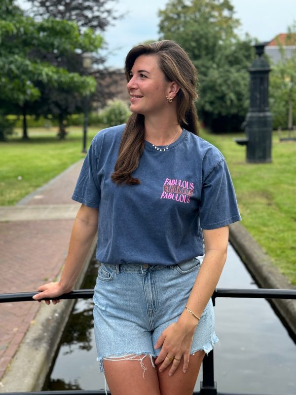 Shirtje Fabulous blauw - Afbeelding 3
