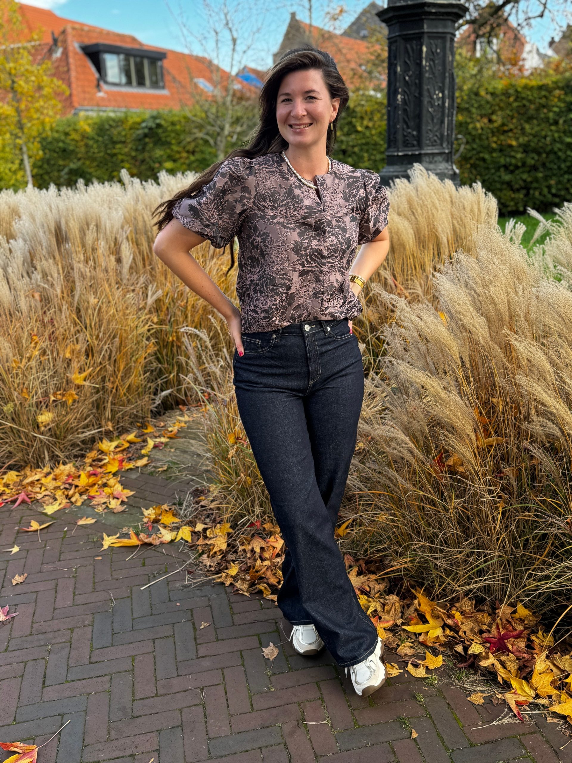 Blousetop Yelina fudge - Afbeelding 4