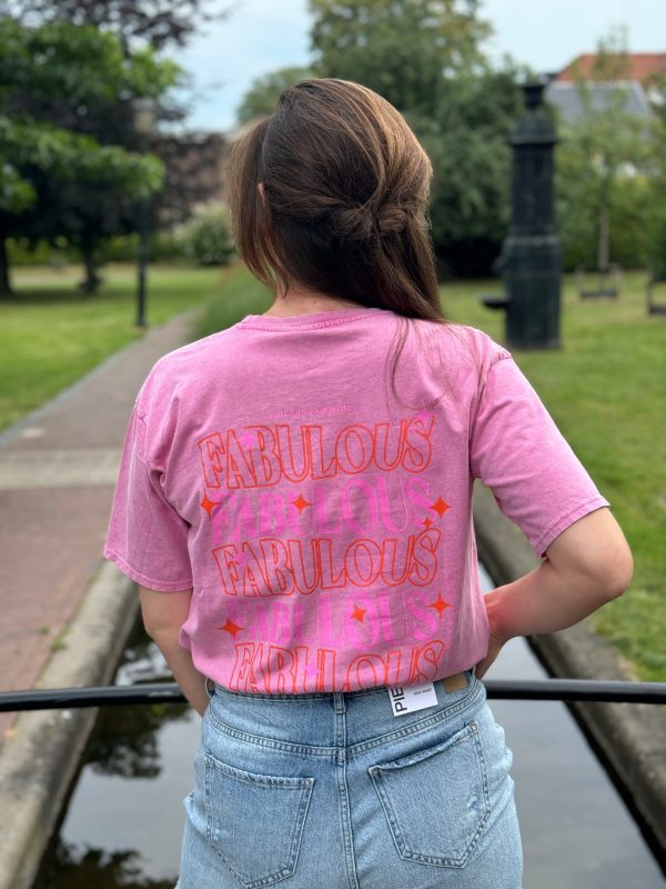 Shirtje Fabulous roze - Afbeelding 2
