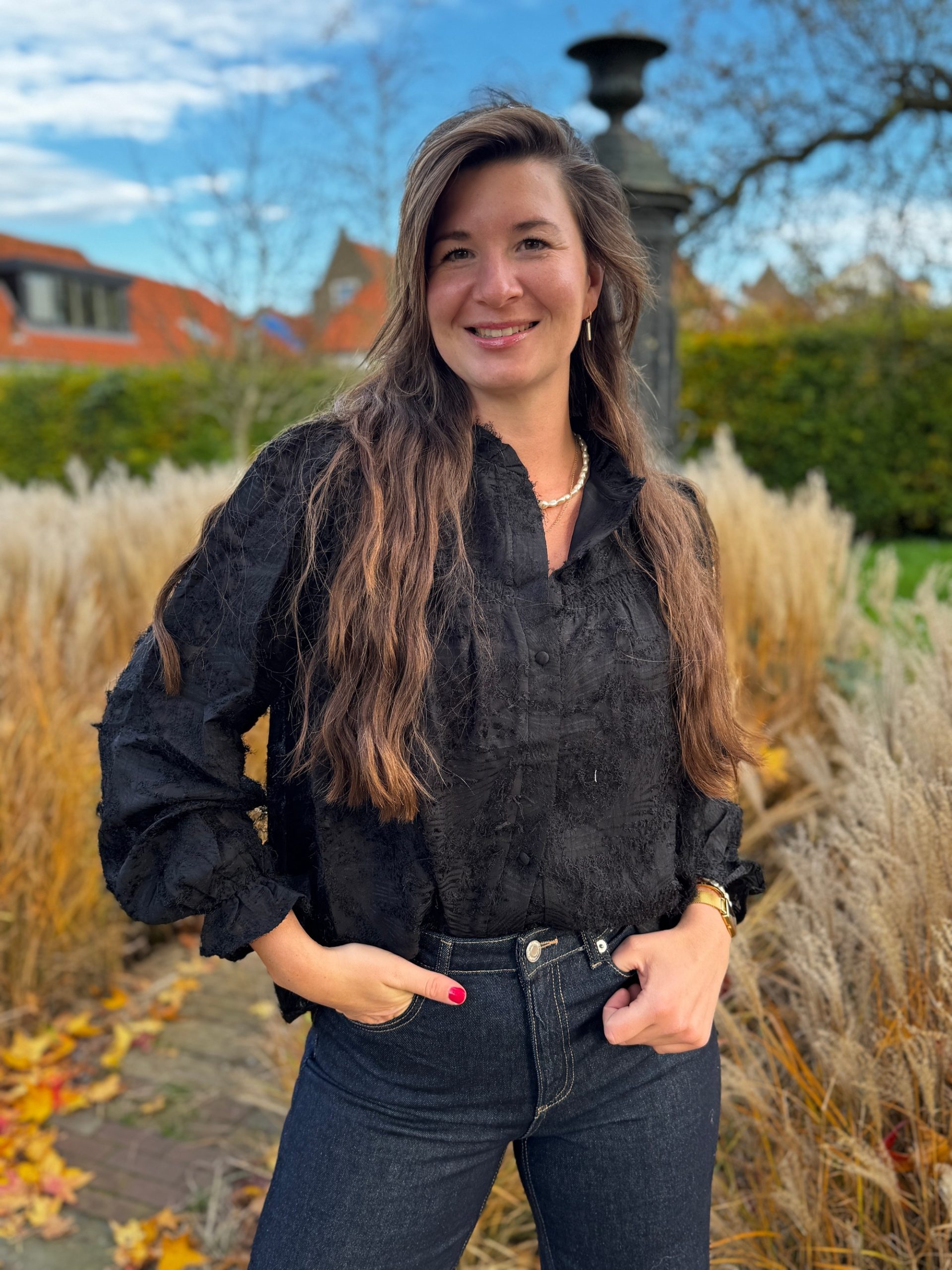 Blouse Lovie zwart - Afbeelding 2