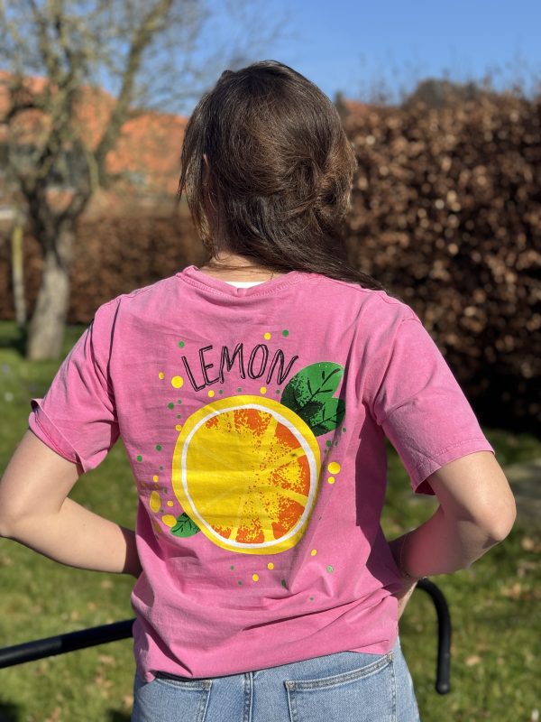 Shirtje Lemon roze - Afbeelding 2