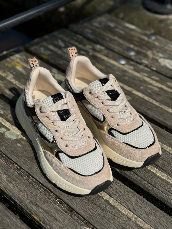Sneakers beige combi - Afbeelding 4