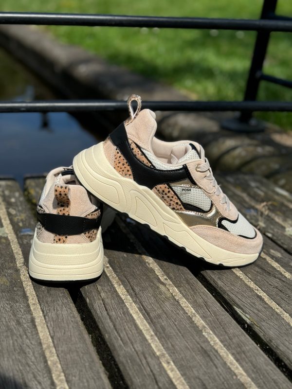 Sneakers beige combi