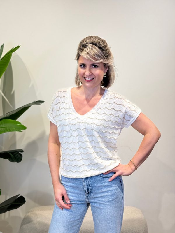 Shirtje Zigzag wit - Afbeelding 3