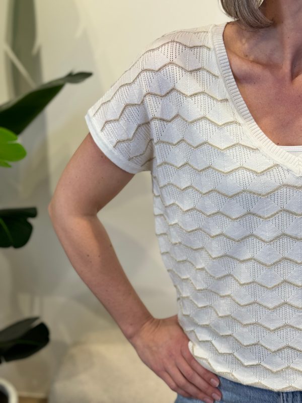 Shirtje Zigzag wit - Afbeelding 5