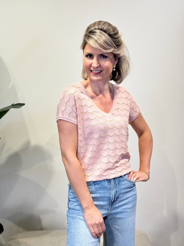 Shirtje Zigzag roze - Afbeelding 2