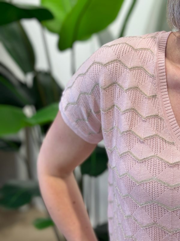 Shirtje Zigzag roze - Afbeelding 4