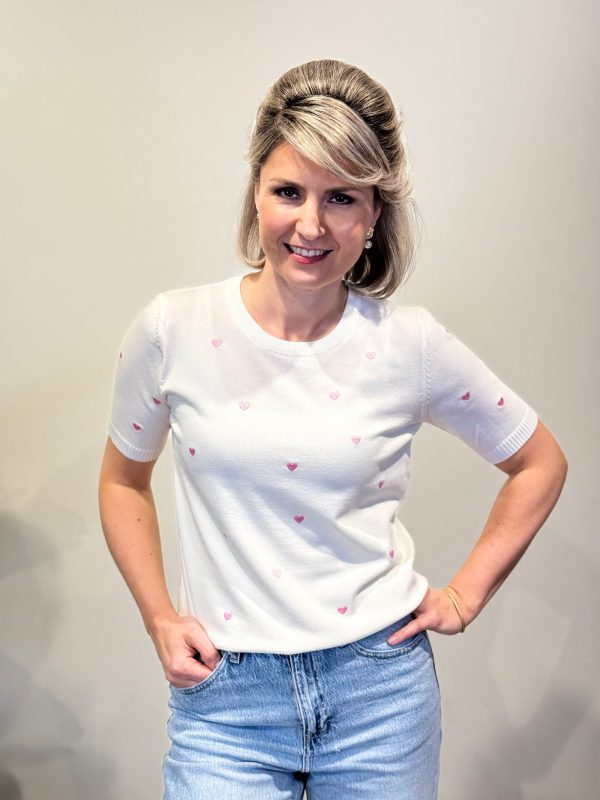 Truitje hearts roomwit/roze