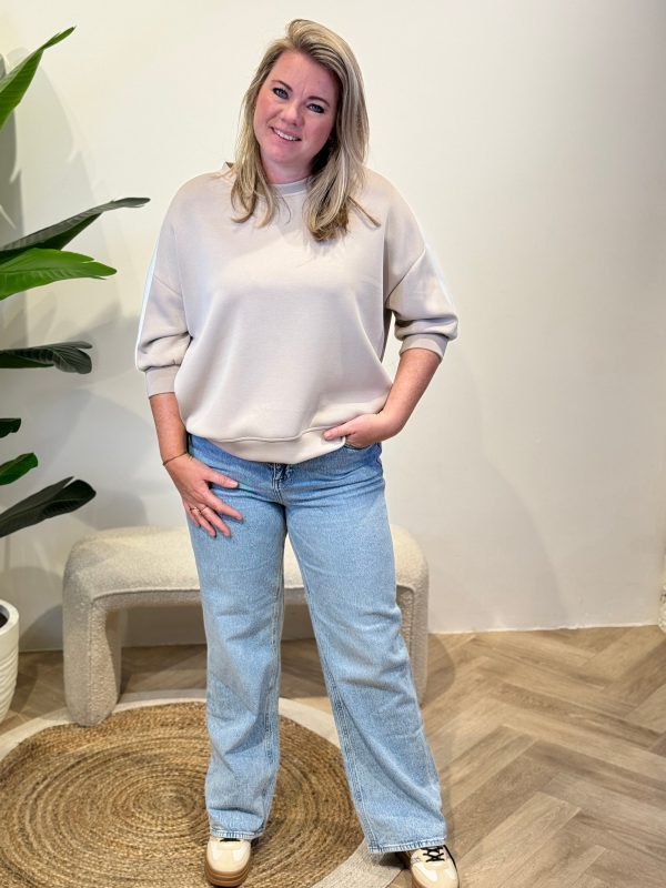 Sweater Leila taupe - Afbeelding 2