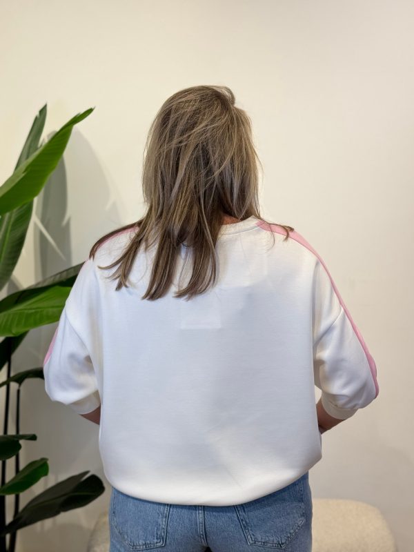 Sweater Leila wit/roze - Afbeelding 4