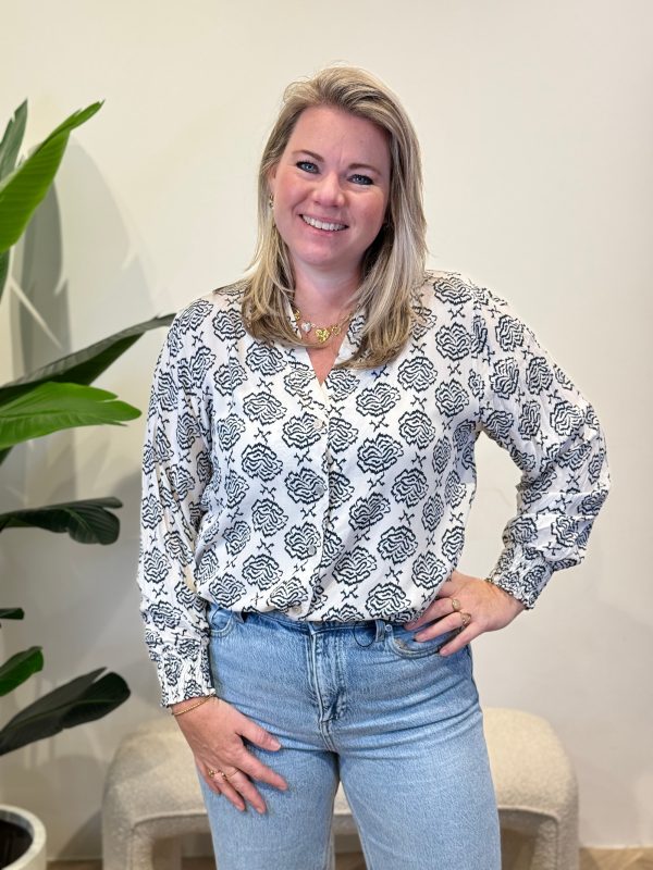 Blouse Yakandra blauw
