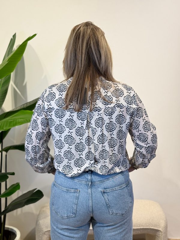 Blouse Yakandra blauw - Afbeelding 5