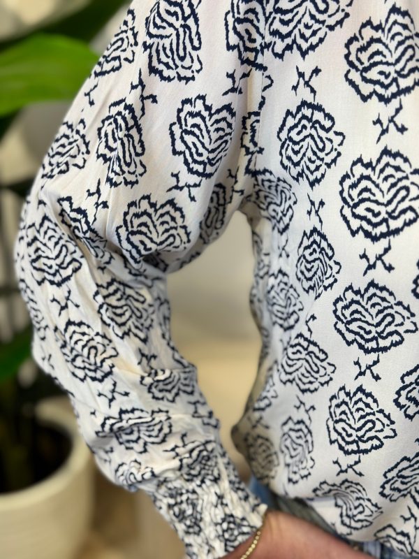 Blouse Yakandra blauw - Afbeelding 4