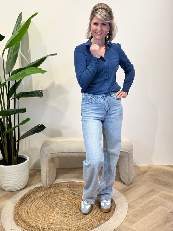 Travelstof blouse Eefke deep sea - Afbeelding 6