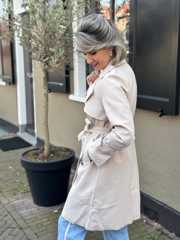 Trenchcoat Gitte beige - Afbeelding 2