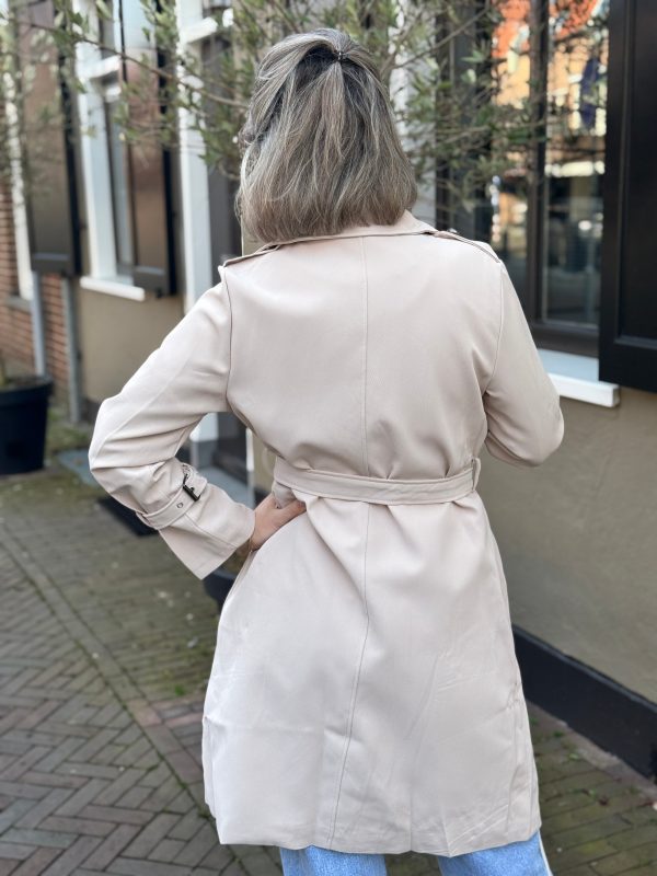 Trenchcoat Gitte beige - Afbeelding 7
