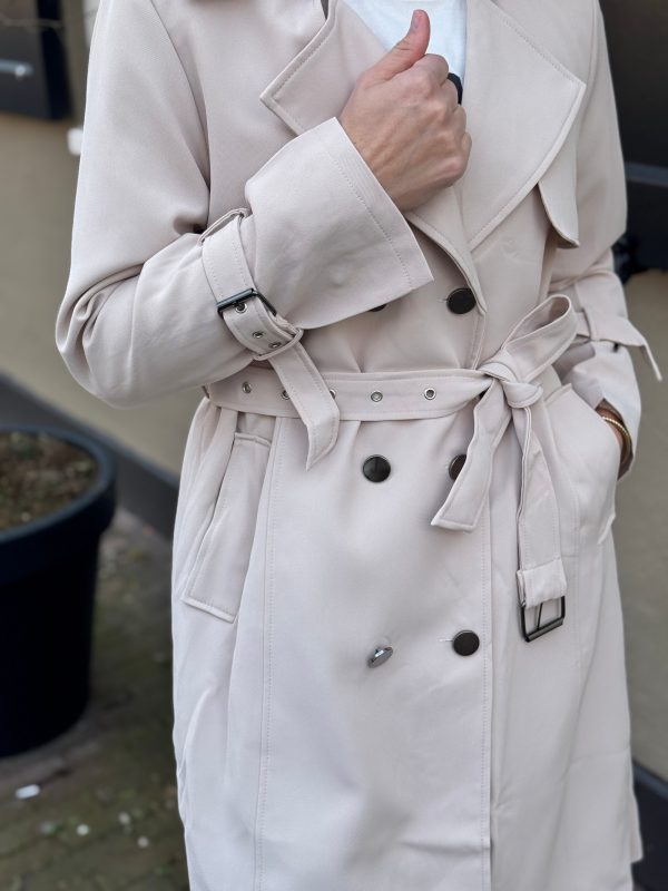 Trenchcoat Gitte beige - Afbeelding 4