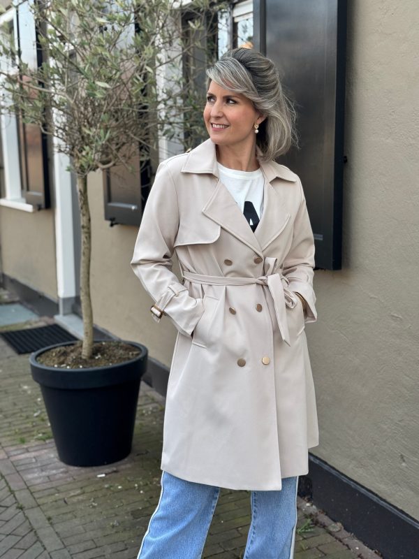 Trenchcoat Ellen beige - Afbeelding 2