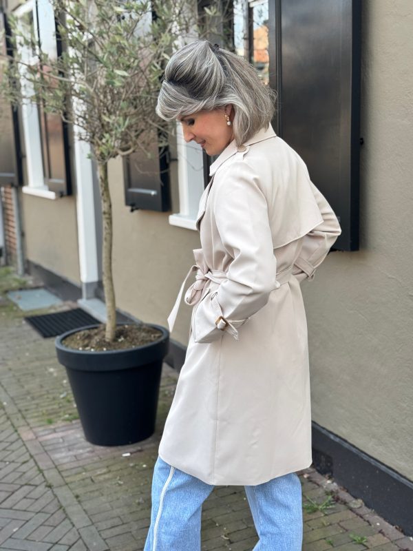 Trenchcoat Ellen beige - Afbeelding 3