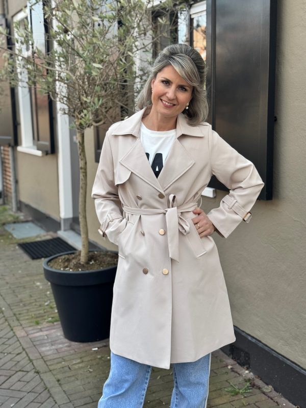 Trenchcoat Ellen beige - Afbeelding 5