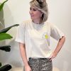 Shirtje Let's go to the beach beige - Afbeelding 4