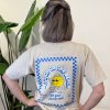Shirtje Let's go to the beach beige - Afbeelding 2