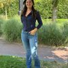 Travelstof blouse Eefke dark blue - Afbeelding 4
