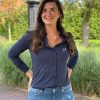 Travelstof blouse Eefke dark blue