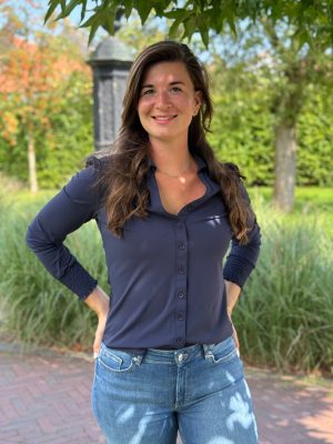 Travelstof blouse Eefke dark blue