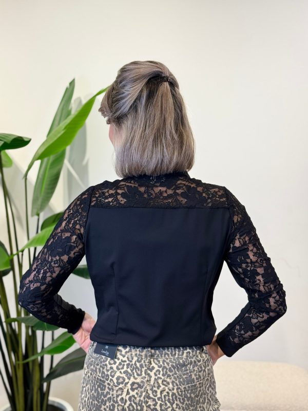 Travelstof blouse Fiene black - Afbeelding 3