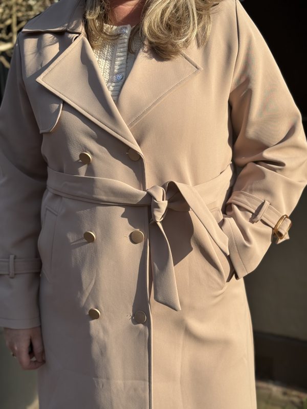 Trenchcoat Ellen taupe - Afbeelding 4