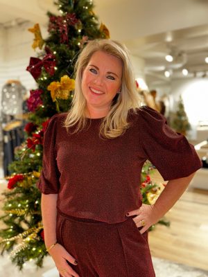 Top Jet bordeaux glitter