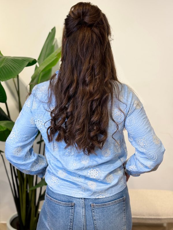 Blouse Joleyn blauw - Afbeelding 4