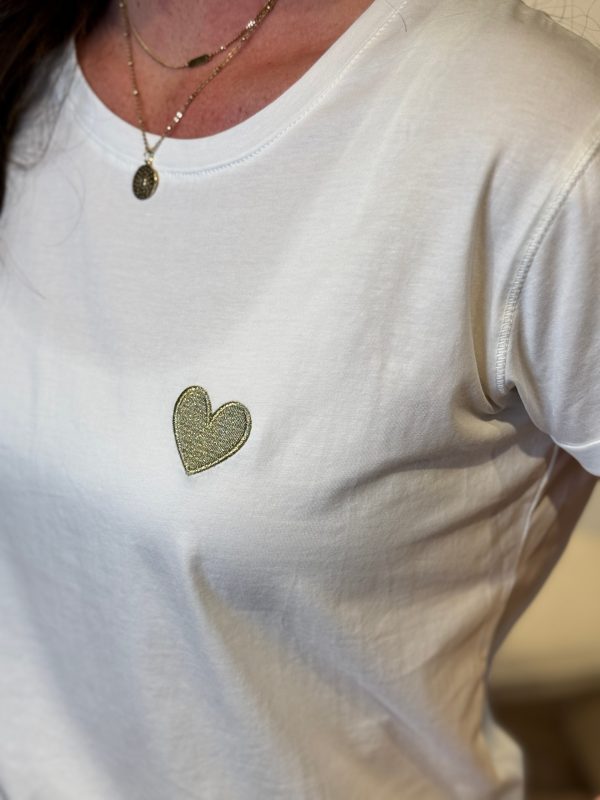 Shirtje Jisca hart goud - Afbeelding 2