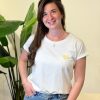 Shirtje Jisca hart geel - Afbeelding 2