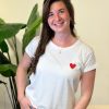Shirtje Jisca hart rood - Afbeelding 2