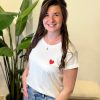 Shirtje Jisca hart rood - Afbeelding 4