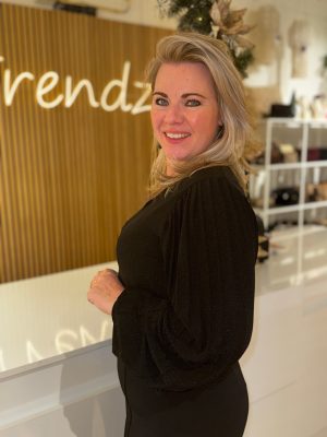 Glittertop Noëlle zwart