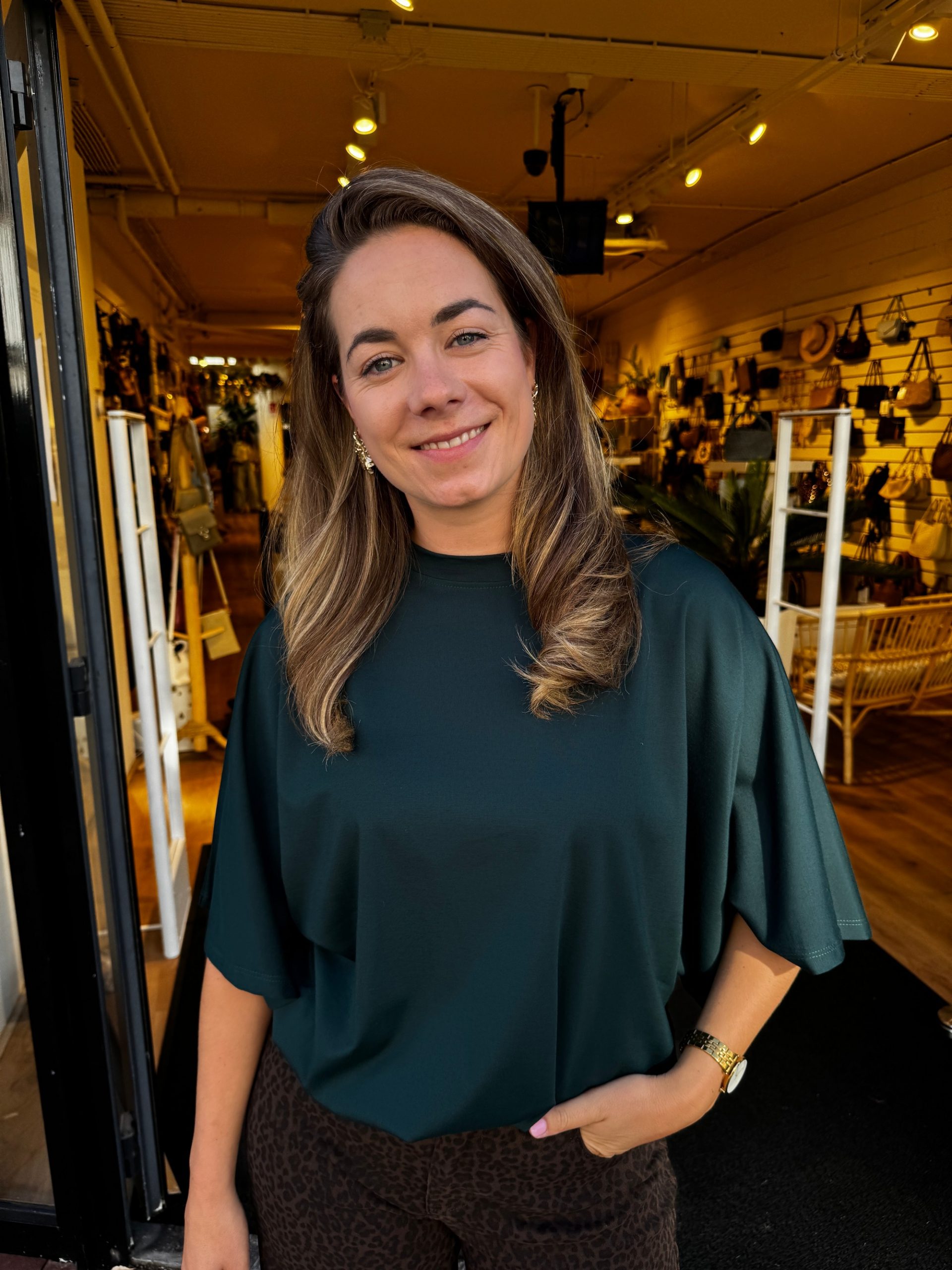 Topje Livia groen one size