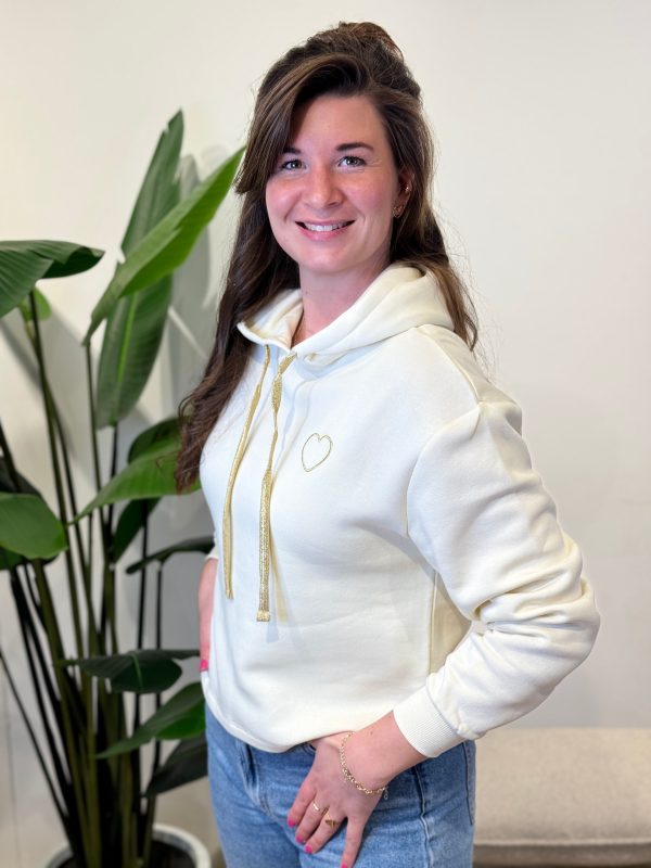 Hoodie heart gold - Afbeelding 2
