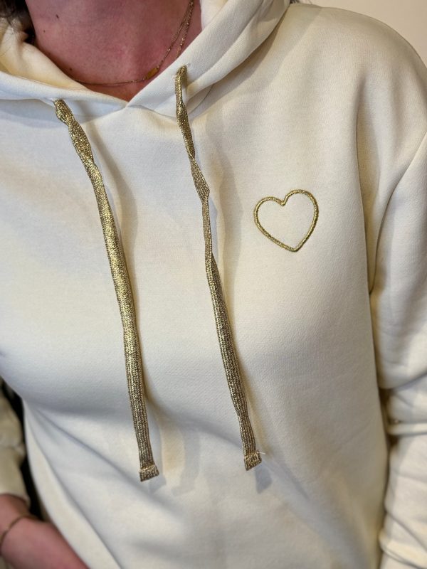 Hoodie heart gold - Afbeelding 3