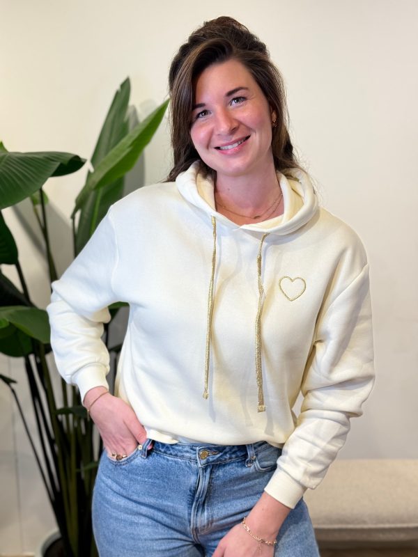 Hoodie heart gold