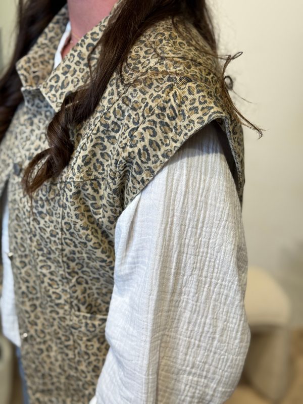 Denim gilet panter - Afbeelding 6