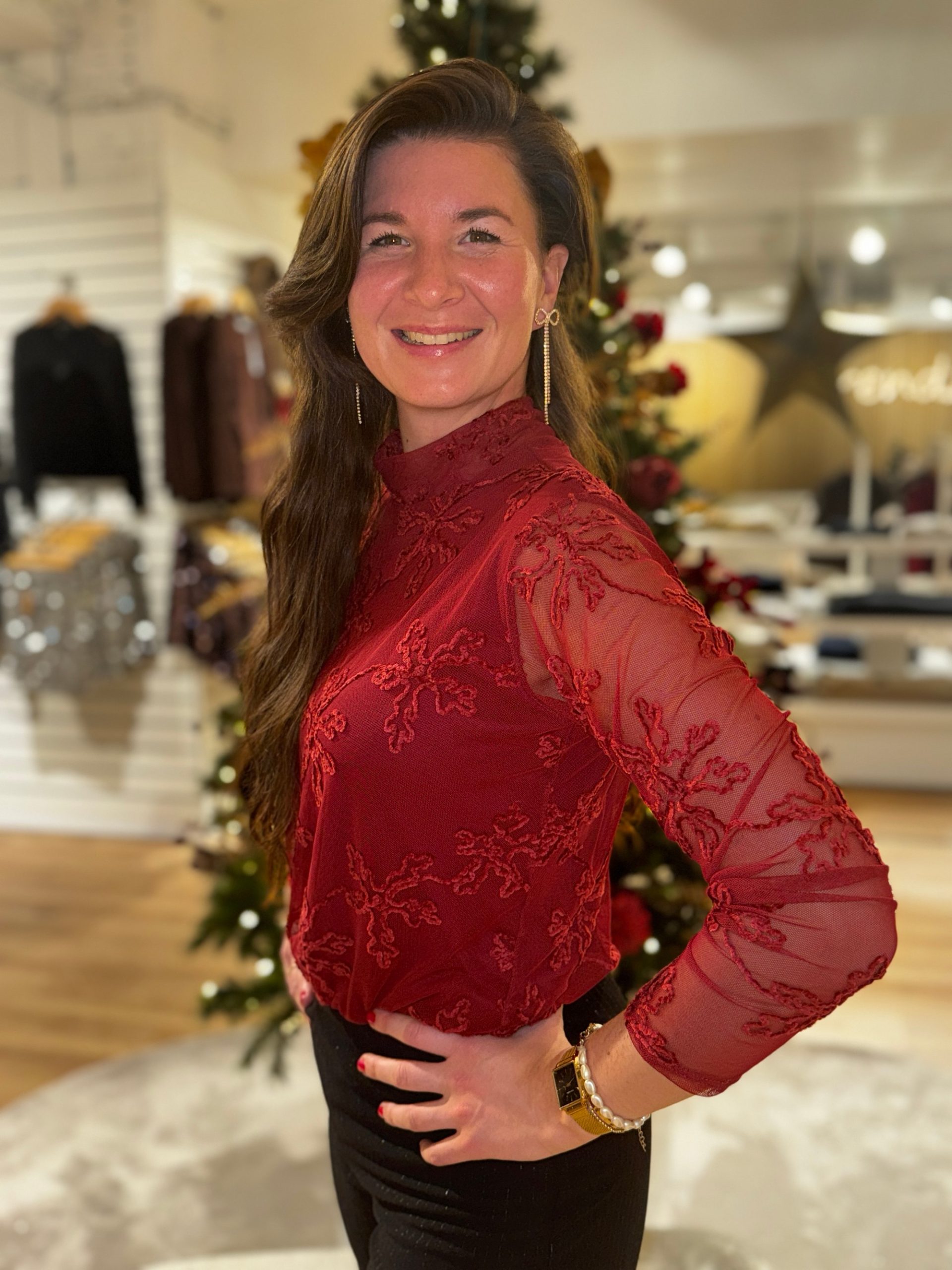 Top Grace bordeauxrood - Afbeelding 3