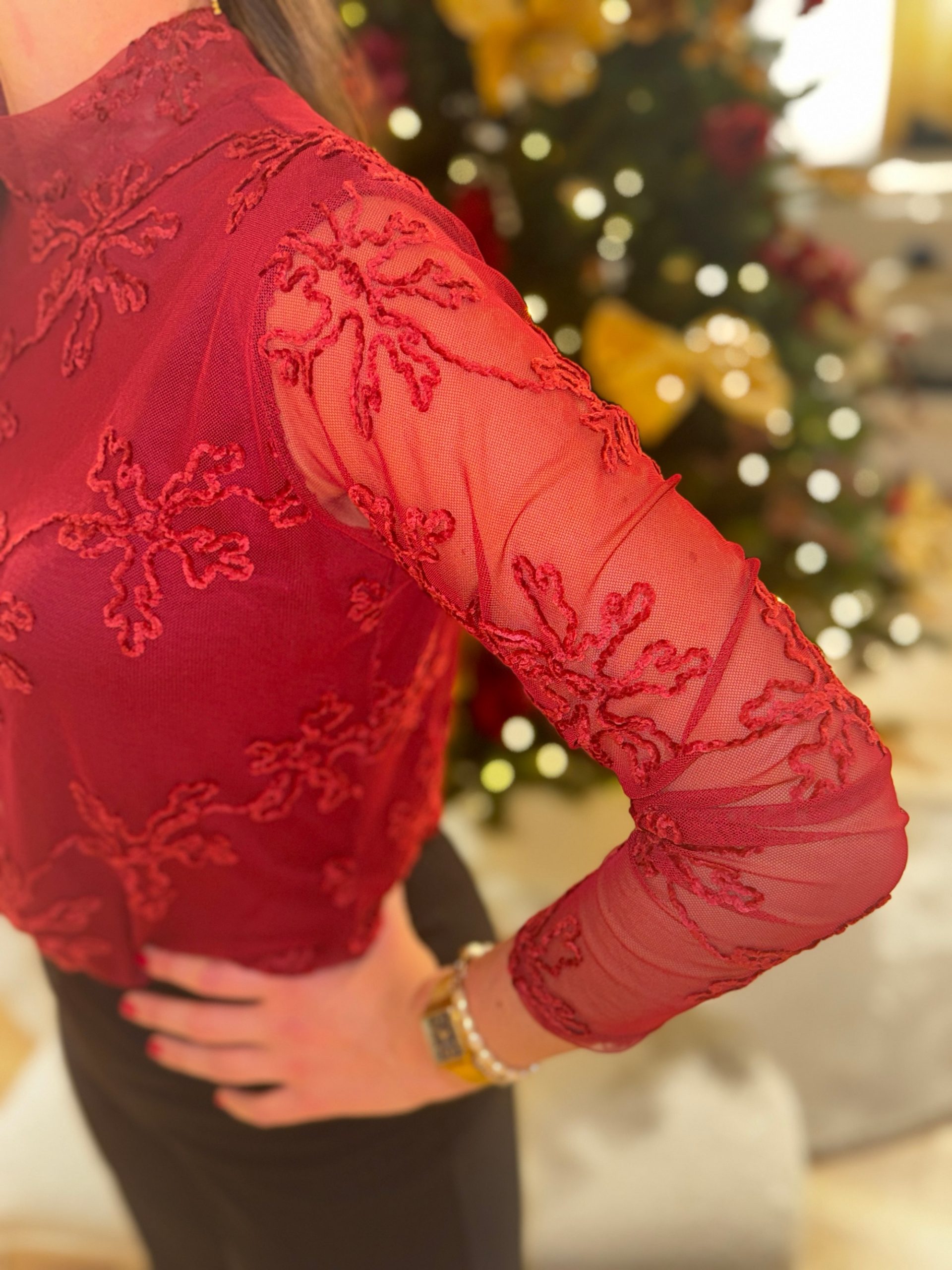 Top Grace bordeauxrood - Afbeelding 4