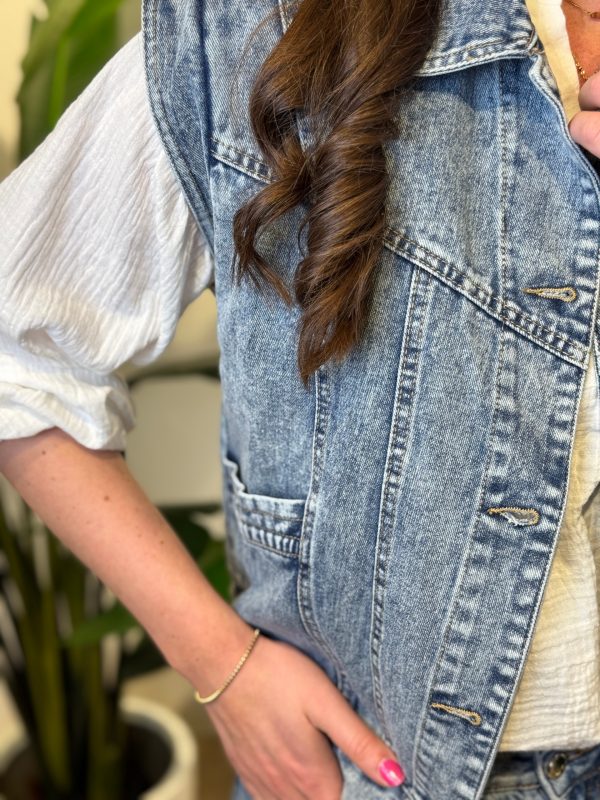 Denim gilet Djazz - Afbeelding 3